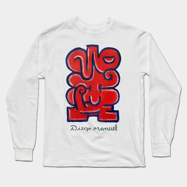 Graffiti 33 Long Sleeve T-Shirt by diegomanuel